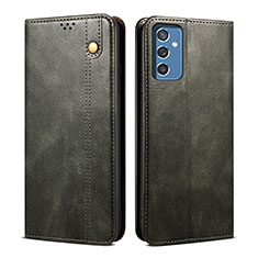 Custodia Portafoglio In Pelle Cover con Supporto B01S per Samsung Galaxy M52 5G Verde
