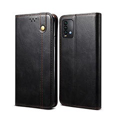 Custodia Portafoglio In Pelle Cover con Supporto B01S per Xiaomi Redmi 9T 4G Nero