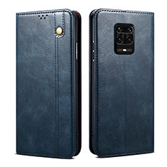 Custodia Portafoglio In Pelle Cover con Supporto B01S per Xiaomi Redmi Note 10 Lite India Blu