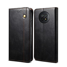 Custodia Portafoglio In Pelle Cover con Supporto B01S per Xiaomi Redmi Note 9 5G Nero