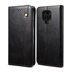 Custodia Portafoglio In Pelle Cover con Supporto B01S per Xiaomi Redmi Note 9 Pro Nero