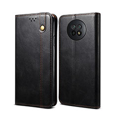 Custodia Portafoglio In Pelle Cover con Supporto B01S per Xiaomi Redmi Note 9T 5G Nero