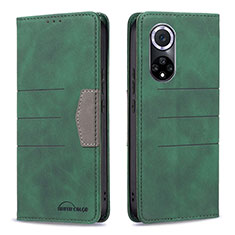 Custodia Portafoglio In Pelle Cover con Supporto B02F per Huawei Nova 9 Verde