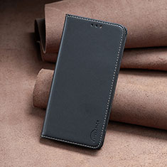Custodia Portafoglio In Pelle Cover con Supporto B02F per Nokia C210 Nero