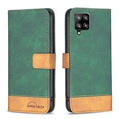 Custodia Portafoglio In Pelle Cover con Supporto B02F per Samsung Galaxy A42 5G Verde
