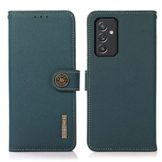 Custodia Portafoglio In Pelle Cover con Supporto B02H per Samsung Galaxy A05s Verde