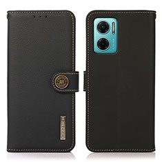 Custodia Portafoglio In Pelle Cover con Supporto B02H per Xiaomi Redmi Note 11E 5G Nero