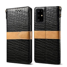 Custodia Portafoglio In Pelle Cover con Supporto B02S per Samsung Galaxy S20 Plus Nero