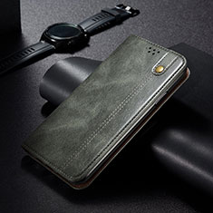 Custodia Portafoglio In Pelle Cover con Supporto B02S per Samsung Galaxy S22 5G Verde