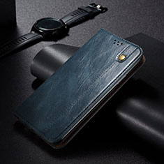 Custodia Portafoglio In Pelle Cover con Supporto B02S per Samsung Galaxy S22 Plus 5G Blu