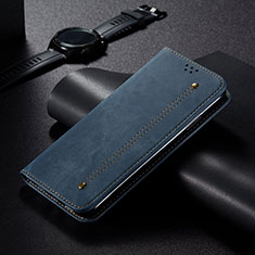 Custodia Portafoglio In Pelle Cover con Supporto B02S per Xiaomi Redmi 13C Blu