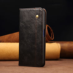 Custodia Portafoglio In Pelle Cover con Supporto B02S per Xiaomi Redmi Note 10 Lite India Nero