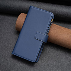 Custodia Portafoglio In Pelle Cover con Supporto B03F per Nokia C32 Blu