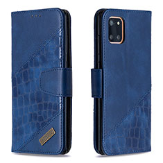 Custodia Portafoglio In Pelle Cover con Supporto B03F per Samsung Galaxy A81 Blu