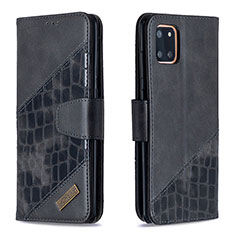 Custodia Portafoglio In Pelle Cover con Supporto B03F per Samsung Galaxy A81 Nero