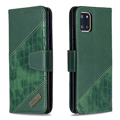 Custodia Portafoglio In Pelle Cover con Supporto B03F per Samsung Galaxy A81 Verde