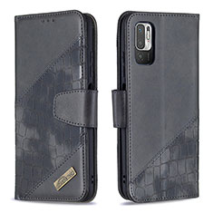 Custodia Portafoglio In Pelle Cover con Supporto B03F per Xiaomi Redmi Note 11 SE 5G Nero