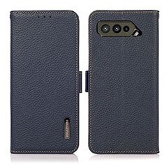 Custodia Portafoglio In Pelle Cover con Supporto B03H per Asus ROG Phone 5s Blu