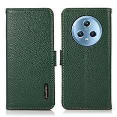 Custodia Portafoglio In Pelle Cover con Supporto B03H per Huawei Honor Magic5 5G Verde