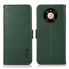 Custodia Portafoglio In Pelle Cover con Supporto B03H per Huawei Mate 40 Pro Verde
