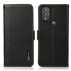 Custodia Portafoglio In Pelle Cover con Supporto B03H per Motorola Moto G Power (2022) Nero