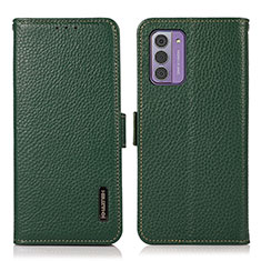 Custodia Portafoglio In Pelle Cover con Supporto B03H per Nokia G310 5G Verde