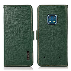 Custodia Portafoglio In Pelle Cover con Supporto B03H per Nokia XR20 Verde