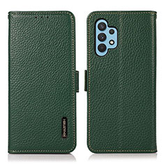 Custodia Portafoglio In Pelle Cover con Supporto B03H per Samsung Galaxy A32 5G Verde