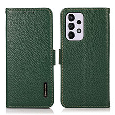 Custodia Portafoglio In Pelle Cover con Supporto B03H per Samsung Galaxy A33 5G Verde
