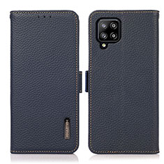 Custodia Portafoglio In Pelle Cover con Supporto B03H per Samsung Galaxy A42 5G Blu
