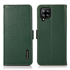 Custodia Portafoglio In Pelle Cover con Supporto B03H per Samsung Galaxy A42 5G Verde