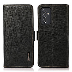 Custodia Portafoglio In Pelle Cover con Supporto B03H per Samsung Galaxy A55 5G Nero