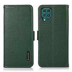 Custodia Portafoglio In Pelle Cover con Supporto B03H per Samsung Galaxy F62 5G Verde