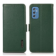Custodia Portafoglio In Pelle Cover con Supporto B03H per Samsung Galaxy M52 5G Verde
