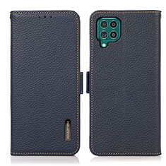 Custodia Portafoglio In Pelle Cover con Supporto B03H per Samsung Galaxy M62 4G Blu