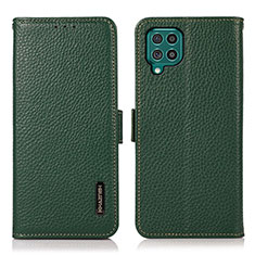 Custodia Portafoglio In Pelle Cover con Supporto B03H per Samsung Galaxy M62 4G Verde