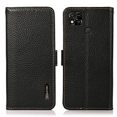 Custodia Portafoglio In Pelle Cover con Supporto B03H per Xiaomi Redmi 10A 4G Nero