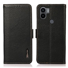 Custodia Portafoglio In Pelle Cover con Supporto B03H per Xiaomi Redmi A1 Plus Nero