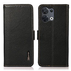 Custodia Portafoglio In Pelle Cover con Supporto B03H per Xiaomi Redmi Note 13 Pro 5G Nero