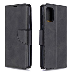 Custodia Portafoglio In Pelle Cover con Supporto B04F per Samsung Galaxy A41 Nero