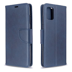 Custodia Portafoglio In Pelle Cover con Supporto B04F per Samsung Galaxy A51 4G Blu