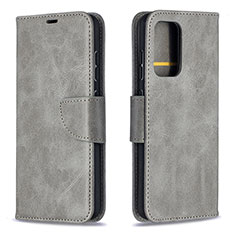 Custodia Portafoglio In Pelle Cover con Supporto B04F per Samsung Galaxy A52 5G Grigio