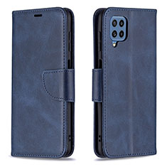 Custodia Portafoglio In Pelle Cover con Supporto B04F per Samsung Galaxy M32 4G Blu