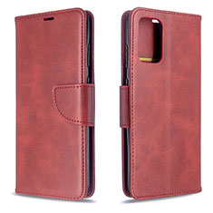 Custodia Portafoglio In Pelle Cover con Supporto B04F per Samsung Galaxy S20 5G Rosso