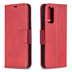 Custodia Portafoglio In Pelle Cover con Supporto B04F per Samsung Galaxy S20 FE 5G Rosso