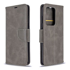 Custodia Portafoglio In Pelle Cover con Supporto B04F per Samsung Galaxy S20 Plus Grigio