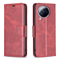 Custodia Portafoglio In Pelle Cover con Supporto B04F per Xiaomi Civi 3 5G Rosso