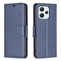 Custodia Portafoglio In Pelle Cover con Supporto B04F per Xiaomi Redmi 12 4G Blu