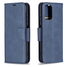 Custodia Portafoglio In Pelle Cover con Supporto B04F per Xiaomi Redmi Note 11 SE India 4G Blu