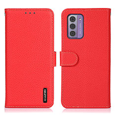 Custodia Portafoglio In Pelle Cover con Supporto B04H per Nokia G310 5G Rosso